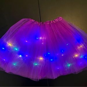NEW! LED battery operated violet purple tutu! Great for Halloween! Pre-Teen/Teen